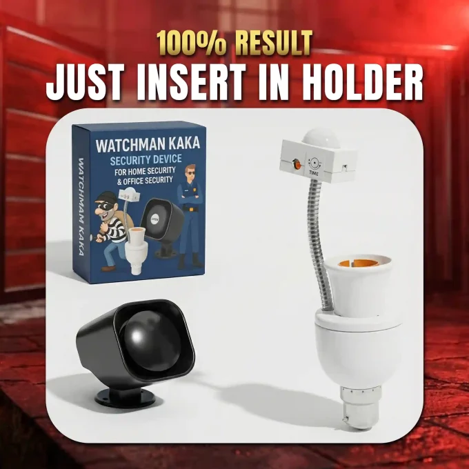Watchman Kaka – Home & Office Anti-Theft Security Alarm with Motion Light Siren 120dB